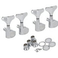 thumbnail image 1 of 4pcs 4R Bass Tuner Machine Heads Tuning Pegs Silver, 1 of 8