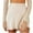 Beige, variant on JNGSA Short Mini Skirts for Women Trendy High Waisted Pleated Skirts Stretch Skirt Side Drawstring Skirt