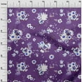 thumbnail image 2 of oneOone Velvet Purple Fabric Florals Fabric For Sewing Printed Craft Fabric By The Yard 58 Inch Wide, 2 of 5