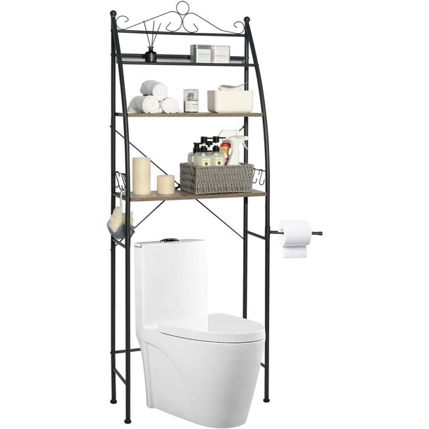 3Tier Over The Toilet Storage , Modern Over Toilet Organizer Shelf