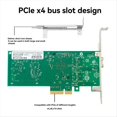 thumbnail image 2 of Tarjeta de Red PCIe X4 de un Solo Puerto 10G SFP+ X520-DA1 82599EN Adaptador de Fibra NIC NBBASE-T 10GbE para Servidores Linux, 2 of 9