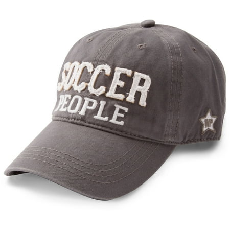 Pavilion - Gray Soccer People Adjustable Strap Snap Back Baseball (Best Hat Tricks In Soccer)