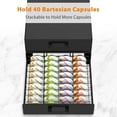 thumbnail image 3 of Storage Drawer for Bartesian Pods, ZECENN Cocktail Pod Holder for Bartesian Capsules Compatible with Bev by BLACK+DECKER Cocktail Machine, Hold 36 Pods, Countertop Organizer Bar Accessories- Black, 3 of 6