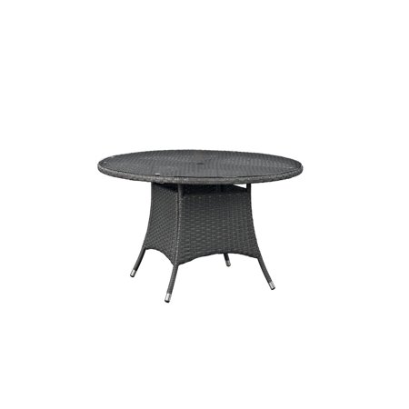 Must Have Modway Sojourn 47 Round Outdoor Patio Dining Table Chocolate From Modway Accuweather Shop