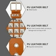 thumbnail image 5 of unbranded  Premium Belt Buckles for Women Jeans Statement Belts Women's Man Khaki, 5 of 8