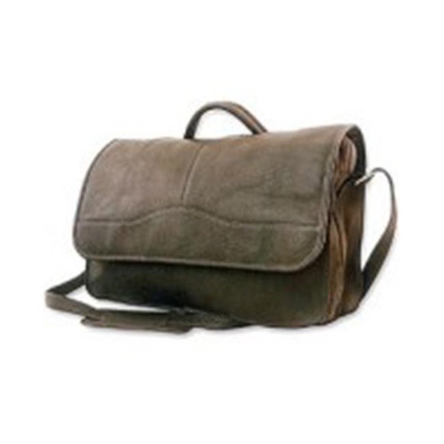 David King & Co 172C Porthole Briefcase Simple- Cafe