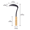 thumbnail image 5 of Zenport K209F Heavy Duty Non Serrated Weeding-Harvest Scythe, 13 inch length, 5 of 5
