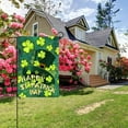 thumbnail image 3 of Double Sided Premium Garden Flag, Happy St. Patricks Day Green Hat with Clover Decorative Garden Flags for Home Decor - Weather Resistant & Double Stitched Yard Flags - 18 x 12.5 Inch, 3 of 6
