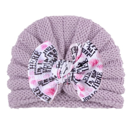 

TAIAOJING Baby Elastic Chiffon Flower Headbands Boys Colorful Turban Hat Girls Baby Bowknot Elastics Cap Baby Care