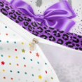 thumbnail image 3 of Homewish Purple Bow-Tie Twin Duvet Cover for Girls, Bling Leopard Print Twin Bedding, Polka Dots Reversible, 2 Pieces 1 Duvet Cover and 1 Pillowcase, 3 of 5