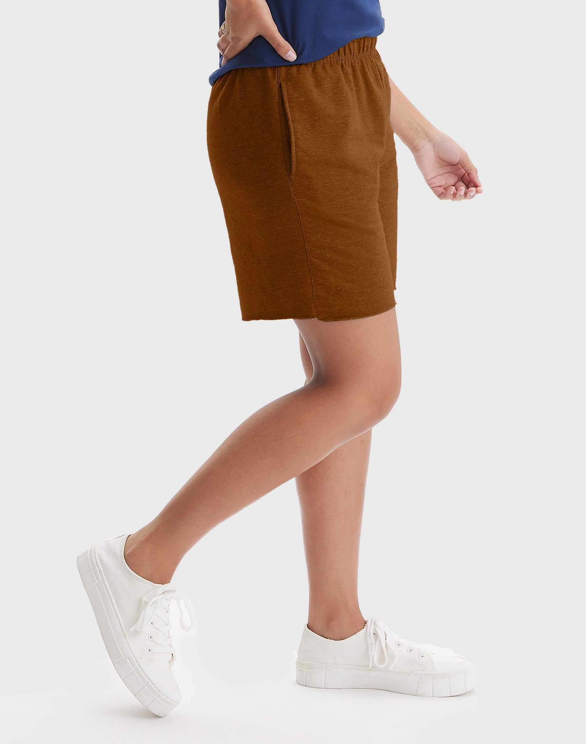 Hanes Originals Women's French Terry Shorts, 5" Allgood Gold M