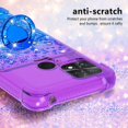 thumbnail image 4 of Slim Fit Phone Case for Xiaomi Poco C40, Bling Shiny Quicksand Effect TPU Bumper Case with Four Corners Heavy Protection Anti-Fall Cover for Xiaomi Poco C40,Purple Blue, 4 of 15