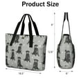 thumbnail image 3 of Tote Bag for Women - Black Labrador Shoulder Bag - Large Utility Work Duffle Bag with Zipper Handbag for Travel, Work, Sprots, 3 of 5