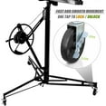 thumbnail image 6 of Drywall Lift 11' Construction Rolling Caster Wheel Lockable Tool Panel Lift Drywall Panel Hoist Jack Lifter Jack Drywall Lift, Black, 6 of 7