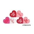 thumbnail image 3 of SLYNSHome 6Pcs Wooden Heart Shaped Figurines Valentine's Day Decoration Pink Red Small Wood Love Heart Sign Statues for Wedding Birthday, 3 of 8
