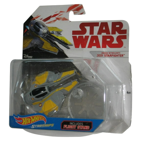 Star Wars Hot Wheels (2017) Anakin Skywalker's Jedi Starfighter Starships Toy - (Minor Shelf Wear)