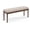 Linen and Dark Brown, variant on 44" Bedroom , Vintage French Tufted End of Bed , Upholstered Fabric Ottoman with Carved Wood Legs for Bedroom,Dining Piano Stool for Living Room,Foyer, Beige