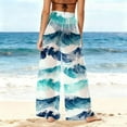 thumbnail image 6 of SELONE Swim Cover up for Women Sun Protection Boho Pants Summer Wide Leg Trouser Hawaiian Beach Wear, 6 of 7