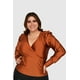 thumbnail image 2 of Blusa formal de satin Roman Fashion /Tallas Extras, 1789 (Chedron naranja oscuro 42, 2 of 7