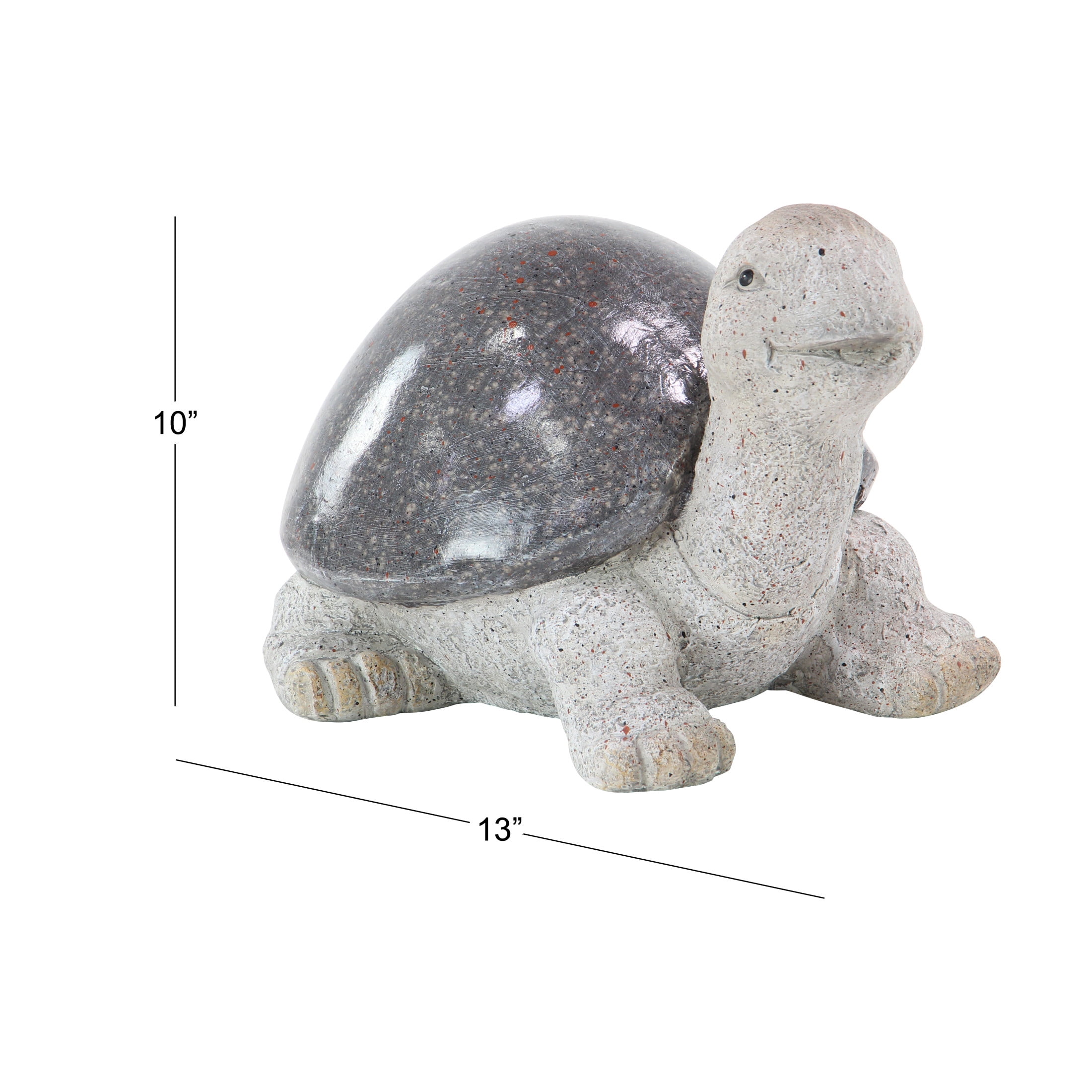 DecMode 10" Indoor Outdoor Turtle Garden Sculpture
