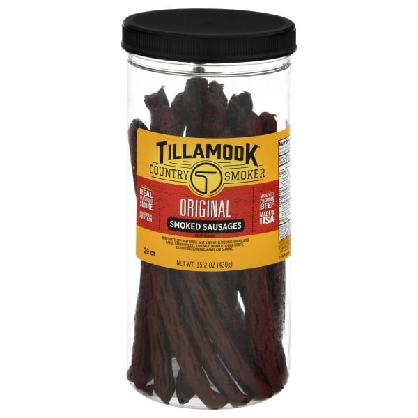 Tillamook Beef Jerky Jar Variety Flavors 20 Count (Country Smoke