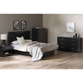 thumbnail image 3 of Pemberly Row Contemporary 6-Drawer Wood Single Lingerie Chest in Pure Black, 3 of 9