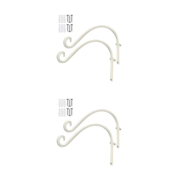 Inteprter 2 paquetes/lote de decoración colgante resistente a la intemperie-materiales para interior y exterior de larga duración blanco 12 pulgadas (180 g) 2Conjunto