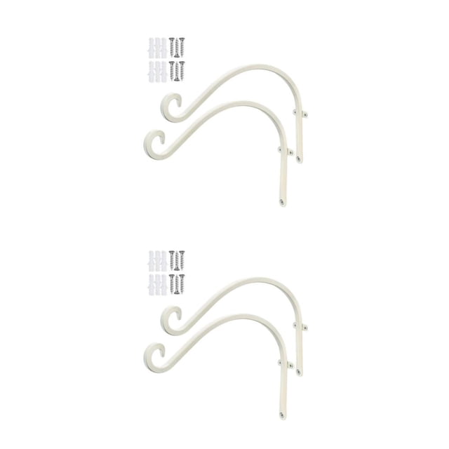 Inteprter 2 paquetes/lote de decoración colgante resistente a la intemperie-materiales para interior y exterior de larga duración blanco 12 pulgadas (180 g) 2Conjunto