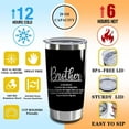 thumbnail image 6 of Brother Gift Brother Nutrition Facts 20oz Tumbler with Lid and Straw Best Brother Ever Double Wall Insulated Tumbler (Brother Nutrition Facts), 6 of 6