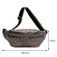 thumbnail image 1 of Moda Riñonera Bum Hip Hombres Mujeres Acolchado Crossbody Chest Bag Champagne Sywqhk Para Estrenar, 1 of 2