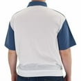 thumbnail image 3 of Classics by Palmland Horizontal Short Sleeve Banded Bottom Shirt with 2 Pockets, 3 of 3