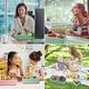 thumbnail image 5 of 2 Layer Stackable Bento Lunch Box - 1400ml, 3 Compartments with Cutlery, Microwave & Dishwasher Safe Lunch Box for Adults Kids, 5 of 5
