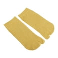thumbnail image 7 of Unique Bargains 1 Pair Full Finger Two Toe Socks Unisex Non Slip Sticky Daily Fit Finger Socks Yellow, 7 of 7