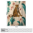 thumbnail image 4 of ARISTURING  Leaf Tiger Blanket for Kids Adult, Soft Fuzzy Cozy Flannel Animal Tiger Throw Blankets for Bed Couch Sofa Room Decor, 4 of 6