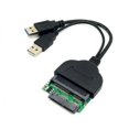 thumbnail image 3 of JSER 1set USB 3.0 to SATA 22Pin SATA to Micro SATA Adapter for 1.8" 2.5" Hard Disk Driver With Extral USB Power Cable, 3 of 5