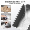 thumbnail image 7 of Extra Large Stainless Steel Cat Litter Box with High Sides Washable ABS & Steel Pan for Big Cats, 7 of 7