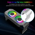 thumbnail image 4 of RAM Cooler 1000-4500+RPM Radiador enfriamiento memoria PC para DDR4 DDR5 (blanco), 4 of 9