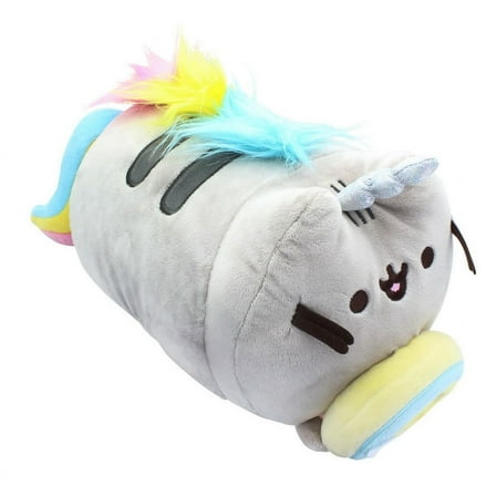 GUND Pusheenicorn Donut Log Rainbow Plush Stuffed Animal Cat, 9.5"