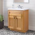 thumbnail image 4 of Design House Brookings 24" x 18" Ready to Assemble Solid Wood 2-Door Bath Vanity Cabinet, Sherwin Williams® White, 4 of 22