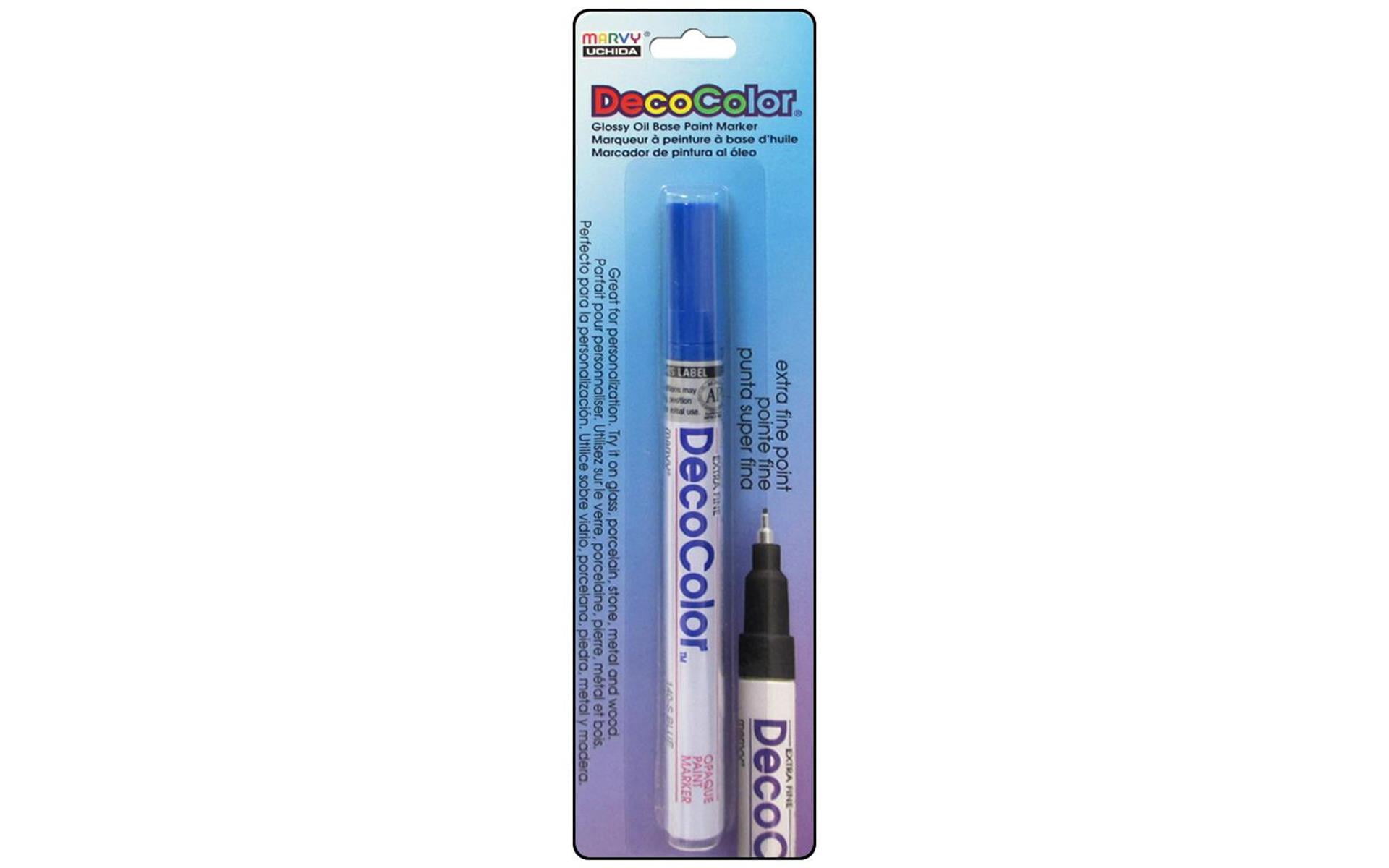 Deco Color Fine Point Glossy Oil base Paint Marker 1//Pkg-Gold Marvy