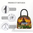 thumbnail image 4 of Fotbe Fall Village Scenery Pattern Lunch Bag, Insulated Lunch Box, Small Leakproof Cooler Food Lunch Containers Reusable High Capacity Lunch Tote Bags for Work, Travel, Outdoor, 4 of 6
