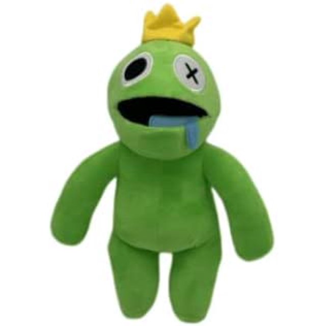 Rainbow Friends - Peluche de 11.8 pulgadas, arcoíris, noche de amigos, juguete de peluche de monstruo, juguete de peluche para niños y niñas, amantes de los juegos de Navidad (verde 2) Verde 2 Verde 2 Xishao Juguetes