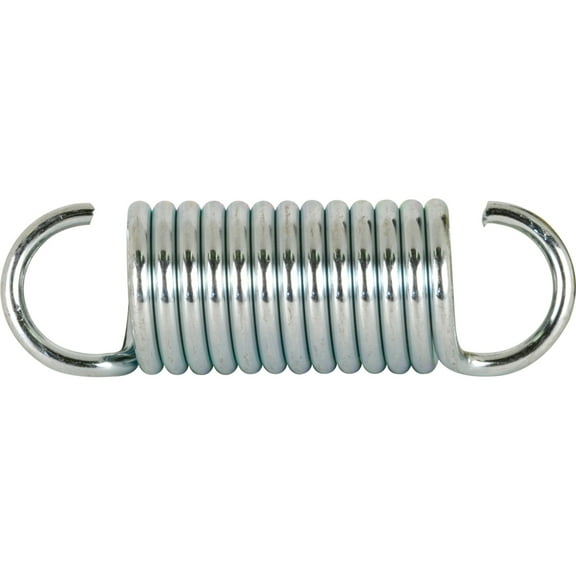 Handyman Extension Spring, 3/4 in. x 2-7/16 in. x 0.105 in. Wire Diameter, Spring Steel, Single Loop, Open (2-pack)