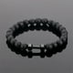 thumbnail image 1 of Pulsera con pesas para hombre Pulsera con cuentas de lava Pulsera de piedra volcánica natural Pulsera con cuentas para la ansiedad Cuentas de yoga Conjunto de joyas elásticas para mujer y hombre, 1 of 6