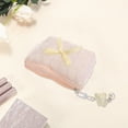 thumbnail image 3 of Unique Bargains 1 Pc Butterfly Pendant Lace Bow Makeup Bag Pink Polyester, 3 of 6