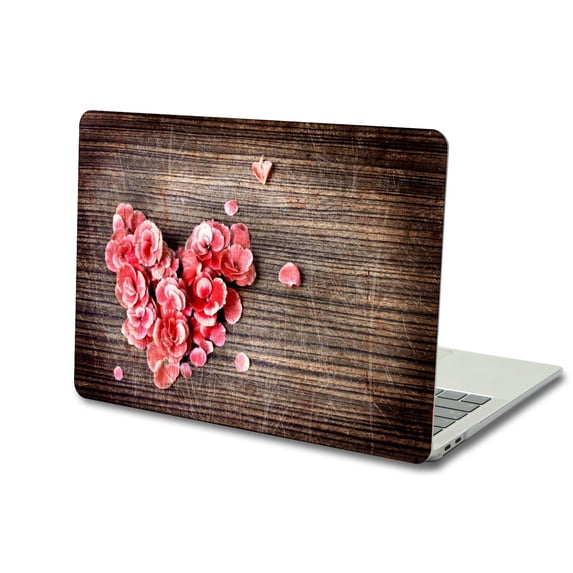 KSK KAISHEK Plastic Hard Shell Case Compatible with 2021 - 2023 Release MacBook Pro 14" XDR Display & Touch ID Model: M2 A2779 & A2442 M1 Wood grain A 153