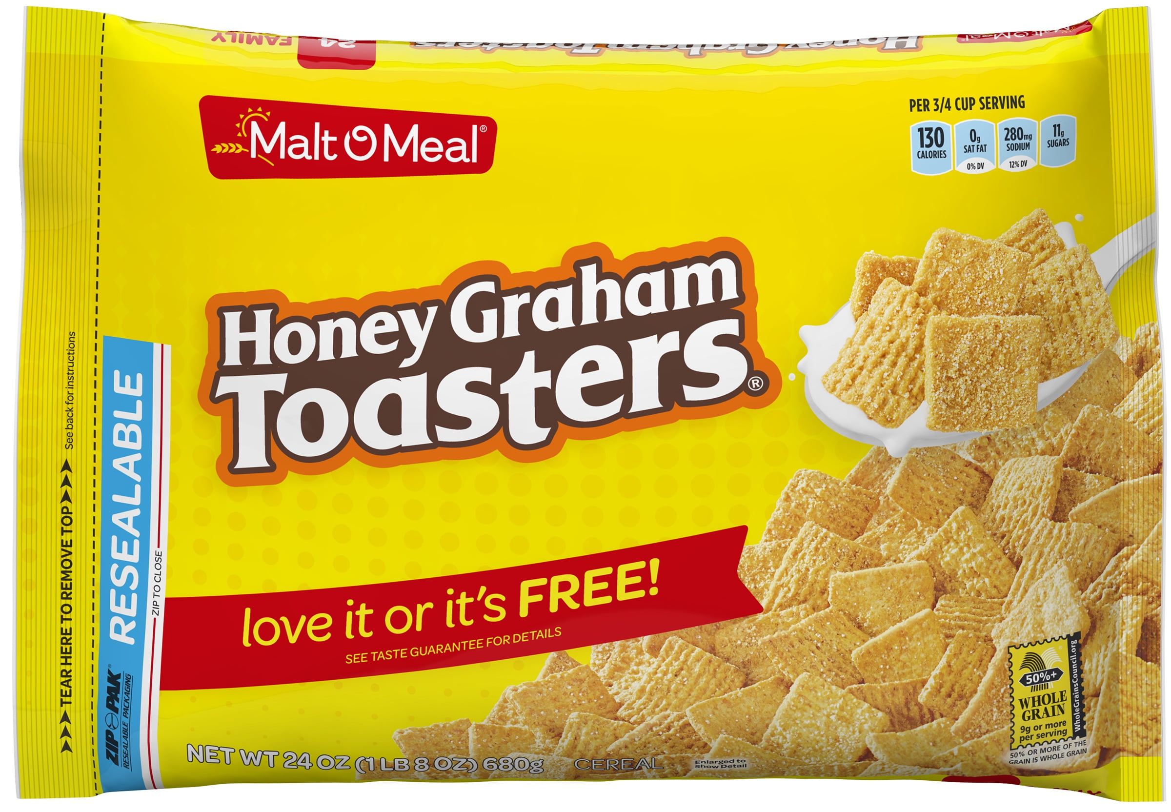 (Price/Case)MaltOMeal Honey Graham Toasters 9/24oz, 581178