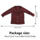 thumbnail image 3 of Vogacara Ropa para hombre, ligera, portátil, apariencia exquisita, estilo de celosía distintivo, camisa a cuadros roja para cuerpo de elemento móvil Muñecas y casas de muñecas Vogacara FN001405-00, 3 of 6