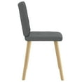 thumbnail image 4 of vidaXL Dining Chair Set of 2 Dark grey Polyester, Metal, Wood, Foam, 4 of 6