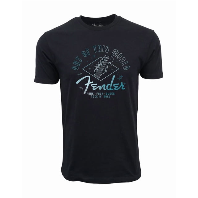 T-Shirt Graphique Fender Out Of This World Instrument Apparel Rétro Unisexe, jusqu'à la Taille 5TG